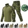 Mens Military Combat Shirt Pants Suits Tactical Swat G3 Uniform Sets Camouflage