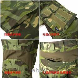 Mens Military Combat Shirt Pants Suits Tactical SWAT G3 Uniform Sets Camouflage