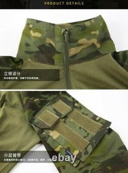 Mens Military Combat Shirt Pants Tactical BDU Uniform SWAT Gen3 Sets Camouflage