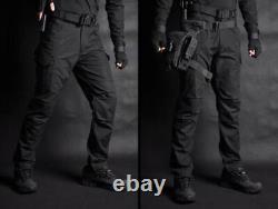 Mens Military Tactical Combat T-shirt Pants BDU Uniform Army Camouflage SWAT Set