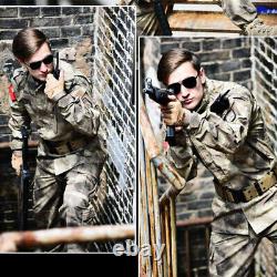 Mens Military Uniform Camouflage Outdoor Combat Coat Pant CS Sets Overalls