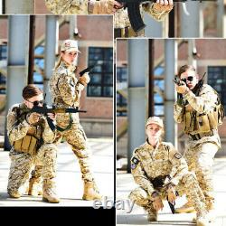 Mens Military Uniform Camouflage Outdoor Combat Coat Pant CS Sets Overalls