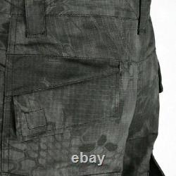 Mens Outdoor Combat Suit Army Tactical Military Uniform Camo SWAT Suit Shooting