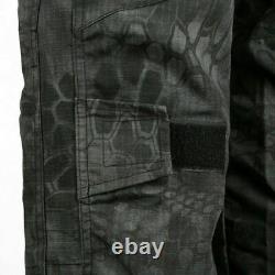 Mens Outdoor Combat Suit Army Tactical Military Uniform Camo SWAT Suit Shooting