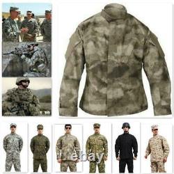 Mens Ripstop Camouflage Tactical Military Uniform Suit Jacket Pant 1 Sets LUCK