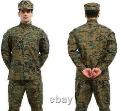 Mens Ripstop Camouflage Tactical Military Uniform Suit Jacket Pant 1 Sets LUCK