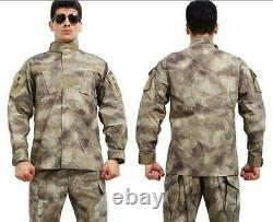 Mens Ripstop Camouflage Tactical Military Uniform Suit Jacket Pant 1 Sets LUCK