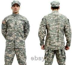 Mens Ripstop Camouflage Tactical Military Uniform Suit Jacket Pant 1 Sets LUCK