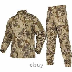 Mens Ripstop Camouflage Tactical Military Uniform Suit Jacket Pant 1 Sets LUCK