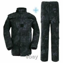 Mens Ripstop Camouflage Tactical Military Uniform Suit Jacket Pant 1 Sets LUCK