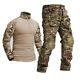 Mens Tactical Combat Suit Short Sleeve Army Military Uniform Outdoor Work Suit