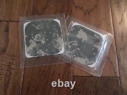 Military Acu Digital Camo Uniform Repair No-iron Patch Set Of 2 4x4 Patches