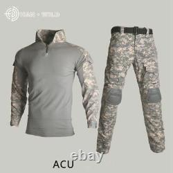 Military Army Tactical Uniform Set Camouflage Hunting Training Shirts + Pants