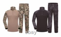 Military BDU Tactical Uniform Shirt Pants Set Pant Hunting Airsoft Camouflage