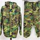 Military Cold Weather Parka Trousers Set Camo Camouflage Green Large Jacket Pant
