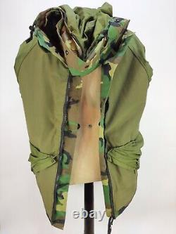 Military Cold Weather Parka Trousers Set Camo Camouflage Green Large Jacket Pant