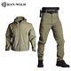 Military Jacket Shell Trainning Combat Uniform Tactical Windproof Jackets+pant