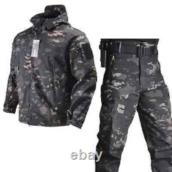 Military Jacket Soft Shell Trainning Combat Uniform Men Tactical Jackets+Pant