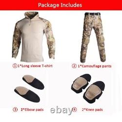 Military Uniform Airsoft Clothes Training Suit Camouflage Hunting Shirts Pants
