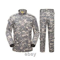 Military Uniform Camo Tactical Suit Army Camouflage Clothing Set Hunting Fishing