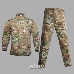 Military Uniform Camouflage Combat Airsoft Tactical Jacket Pants Set ACU CP New