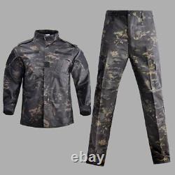 Military Uniform Camouflage Tactical Suit Men Army Special Forces Combat Shirt