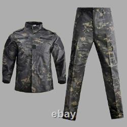 Military Uniform Camouflage Tactical Suit Special Forces CombatShirt CoatPantSet