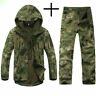 Military Uniform Set Tactical Pants And Hooded Jacket Waterproof Airsoft Suit
