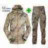 Military Uniform Set Tactical Pants And Hooded Jacket Waterproof Airsoft Suit