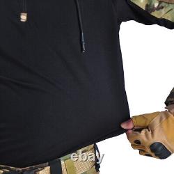 Military Uniform Shirt Tactical Pants with Pads Camouflage Suit Hunting Clothes