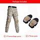 Military Uniform Tactical Suits Shirt Outfit Army Tops Camo Hunting Pants +pads