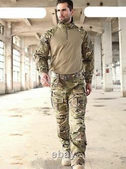 Military Uniforms Multicam Camouflage Tropic Frog Suits Training Suits Men Us