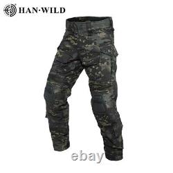 Military Uniforms Set Men US CP Army Pant Camouflage Windproof Multicam Black