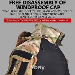 Military Uniforms Set Men US CP Army Pant Camouflage Windproof Multicam Black