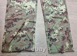 NEW Italian Army Issue Vegetato BDU Camouflage Combat Shirt & Trouser Set