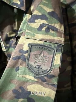NEW Kazakhstan Army Uniform Set Patched Foreign Camo Shirt & Pants withinsignia