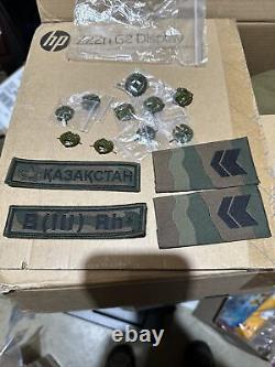 NEW Kazakhstan Army Uniform Set Patched Foreign Camo Shirt & Pants withinsignia