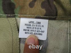 New Army Ocp Scorpion Camouflage Uniform Set Large/lng Top&pants Normal Material