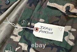 ORIGINAL Saddam Iraq Woodland Camo Tunic Trousers Belt SET Uniform Provenance