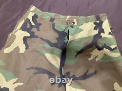 One Set Of Parka Cold Weather Camouflage Woodland Jacket -MR, Pants -SR