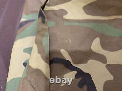 One Set Of Parka Cold Weather Camouflage Woodland Jacket -MR, Pants -SR