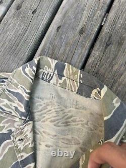 Original ARVN Vietnam War Tiger Stripes Camo Jacket & Pants Set Stamped US SMALL