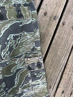 Original ARVN Vietnam War Tiger Stripes Camo Jacket & Pants Set Stamped US SMALL