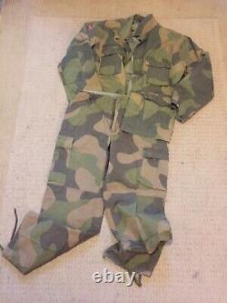 Original Norwegian Army M04 Camouflage Combat Trousers Pants Shirt Set