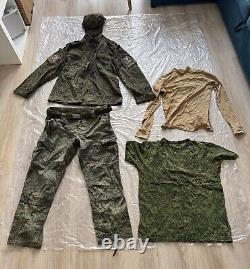Original Russian Army Soldier Set Uniform Military? Amo Jacket Pants Cap 2 Patch