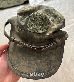 Original Russian Army Soldier Set Uniform Military? Amo Jacket Pants Cap 2 Patch