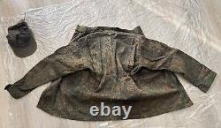 Original Russian Army Soldier Set Uniform Military? Amo Jacket Pants Cap 2 Patch