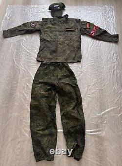 Original Russian Army Soldier Set Uniform Military? Amo Jacket Pants Cap 4 Patch