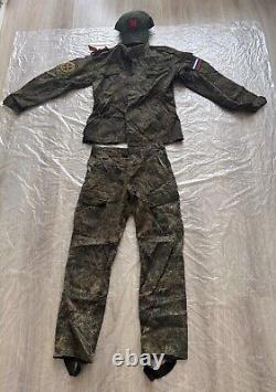Original Russian Army Soldier Set Uniform Military? Amo Jacket Pants Cap 4 Patch