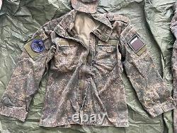 Original Russian Army Soldier Set Uniform Military? Amo Jacket Pants Patch Cap